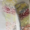 "Originale Drucke auf Papier, übermalt mit Ölkreide auf Stein – Bild 14